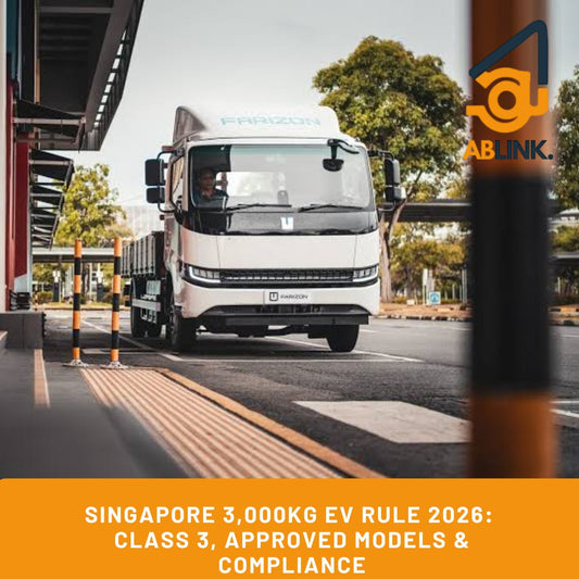 Singapore 3,000kg EV Rule 2026