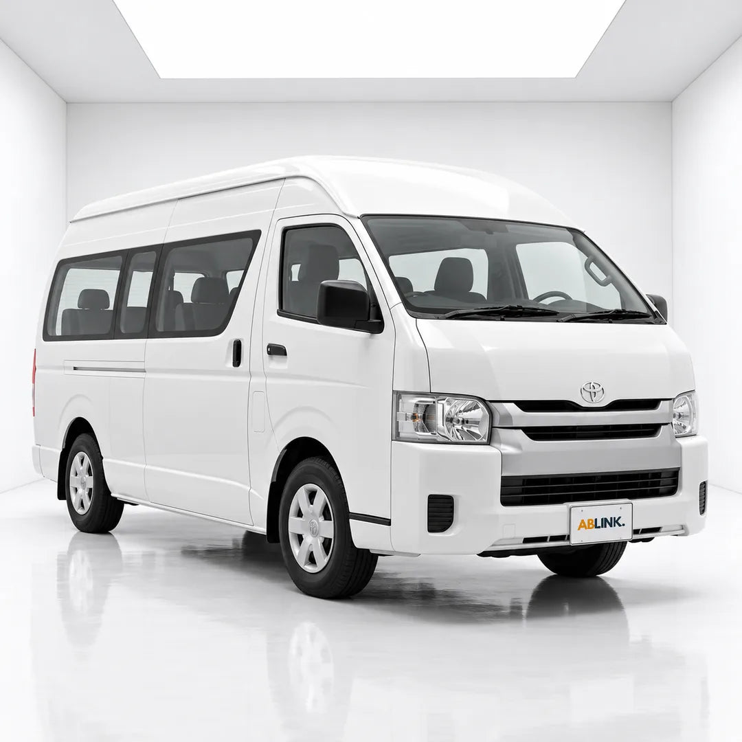 Bus financing Singapore: Toyota Hiace high-roof 13-seater minibus with ABLINK plate